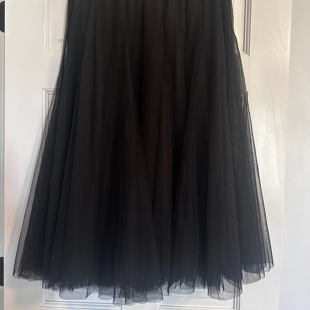 Elegant Black Tulle Skirt